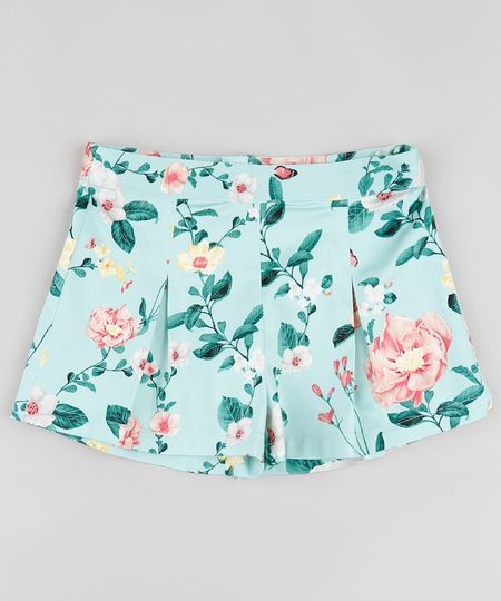 Short-Infantil-Alfaiatado-Estampado-Floral-com-Pregas-Verde-Agua-9821430-Verde_Agua_1 Short-Infantil-Alfaiatado-Estampado-Floral-com-Pregas-Verde-Agua-9821430-Verde_Agua_1