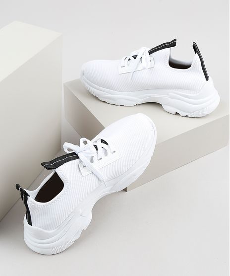 Tenis-Masculino-Oneself-Knit-Running-Chunky-Neoprene-Branco-9665927-Branco_1