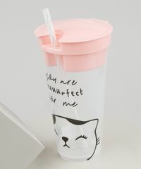 Copo-Estampado-de-Gatinho-com-Canudo-e-Pote-Rosa-9899936-Rosa_2
