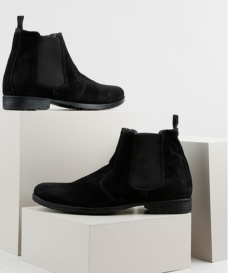 Bota-Masculina-Oneself-Chelsea-em-Suede-Preta-9924389-Preto_1