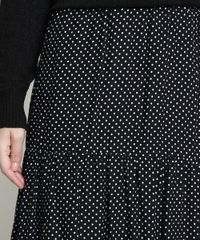 Saia-Feminina-Longa-Estampada-de-Poa-com-Recortes-Preta-9938609-Preto_4
