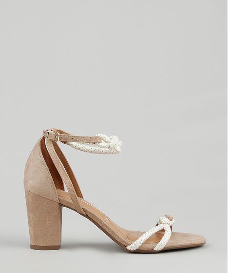 sandalia suede vizzano