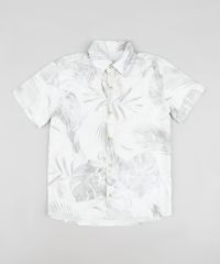 Camisa-Infantil-Estampada-de-Folhagens-Manga-Curta-Cinza-Claro-9903332-Cinza_Claro_1