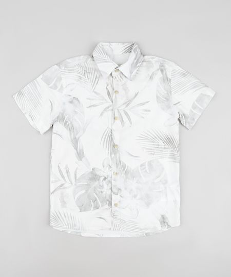 Camisa-Infantil-Estampada-de-Folhagens-Manga-Curta-Cinza-Claro-9903332-Cinza_Claro_1 Camisa-Infantil-Estampada-de-Folhagens-Manga-Curta-Cinza-Claro-9903332-Cinza_Claro_1