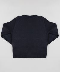 Cardigan-Infantil-em-Trico-Texturizado-Preto-9917298-Preto_2