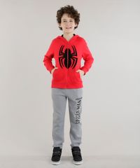 Blusao-Homem-Aranha-em-Moletom-de-Algodao---Sustentavel-Vermelho-8470082-Vermelho_3