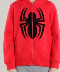 Blusao-Homem-Aranha-em-Moletom-de-Algodao---Sustentavel-Vermelho-8470082-Vermelho_4