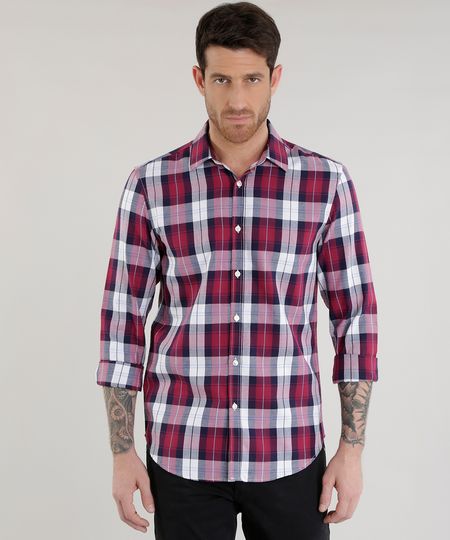 Camisa-Slim-Xadrez-em-Algodao---Sustentavel--Vinho-8454865-Vinho_1 Camisa-Slim-Xadrez-em-Algodao---Sustentavel--Vinho-8454865-Vinho_1