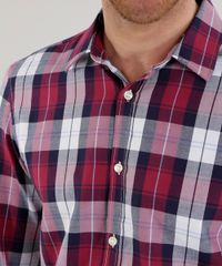 Camisa-Slim-Xadrez-em-Algodao---Sustentavel--Vinho-8454865-Vinho_4