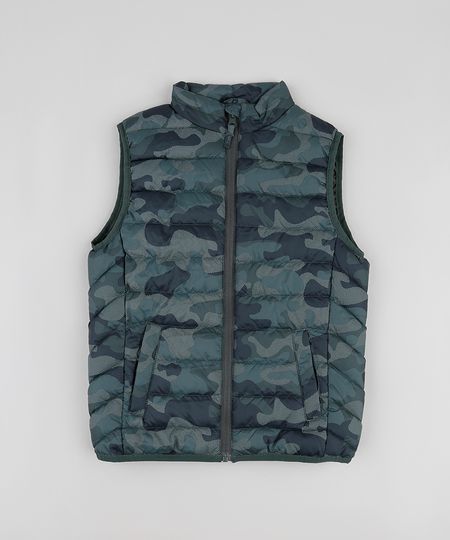 Colete-Infantil-Puffer-com-Bolsos-Verde-Militar-9781950-Verde_Militar_1