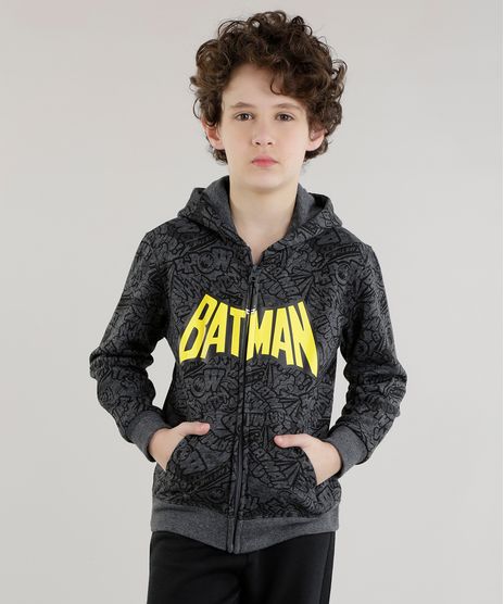 Blusao-Estampado-Batman-em-Moletom-de-Algodao---Sustentavel-Cinza-Mescla-Escuro-8470154-Cinza_Mescla_Escuro_1