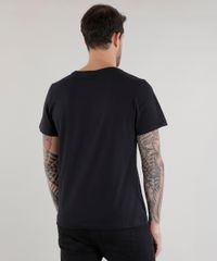 Camiseta-com-Estampa-de-Triangulos-Preta-8619499-Preto_2