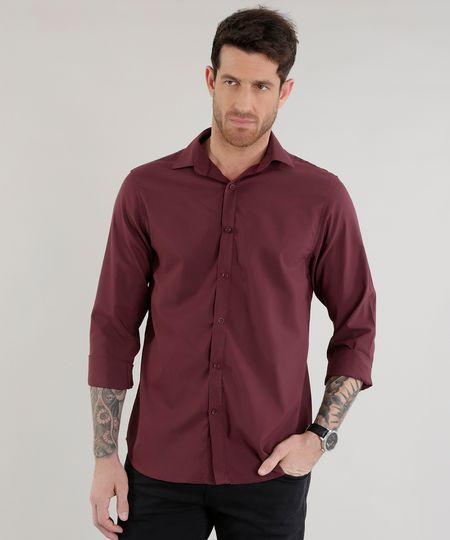 Camisa-Slim-Vinho-8414175-Vinho_1 Camisa-Slim-Vinho-8414175-Vinho_1