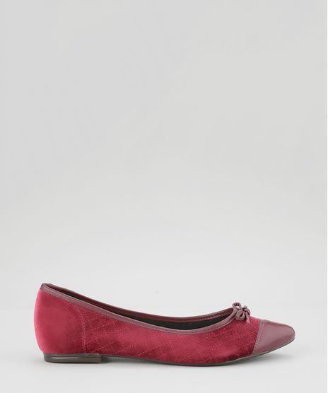 Sapatilha-Moleca-em-Veludo-Matelasse-Vinho-8650032-Vinho_1