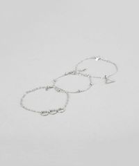 Kit-de-3-Pulseiras-com-Pingentes-Prateada-8612253-Prateada_1 Kit-de-3-Pulseiras-com-Pingentes-Prateada-8612253-Prateada_1