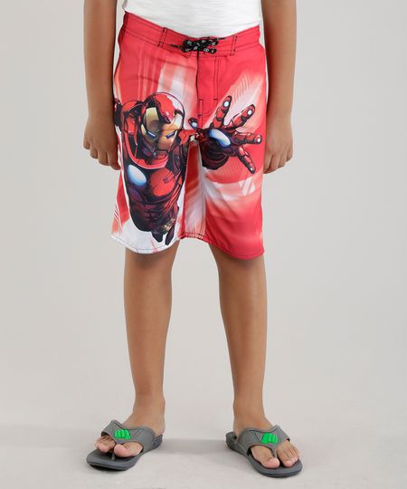 Bermuda-Homem-de-Ferro-Vermelha-8624976-Vermelho_1