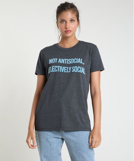 T-Shirt-Feminina-Mindset--Selectively-Social--Manga-Curta-Decote-Redondo-Cinza-Mescla-Escuro-9937846-Cinza_Mescla_Escuro_1
