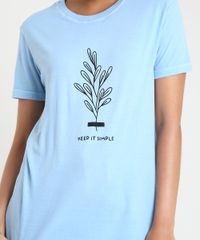 T-Shirt-Feminina-Mindset--Keep-it-Simple--Manga-Curta-Decote-Redondo-Azul-Claro-9937842-Azul_Claro_4