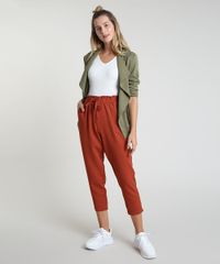 Calca-Feminina-Carrot-com-Amarracao-Cintura-Media-Cobre-9895957-Cobre_3