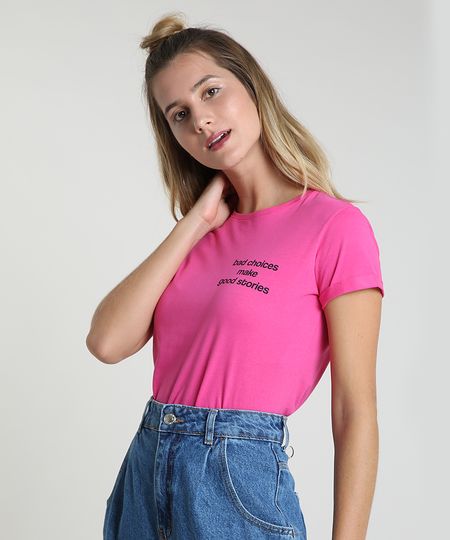 Blusa-Feminina--Bad-Choices--Manga-Curta-Decote-Redondo-Pink-9935294-Pink_1 Blusa-Feminina--Bad-Choices--Manga-Curta-Decote-Redondo-Pink-9935294-Pink_1