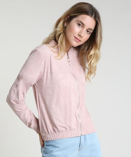 Jaqueta-Bomber-Feminina-em-Suede-Rose-9900196-Rose_1