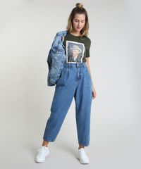 Blusa-Feminina-Van-Gogh-Manga-Curta-Decote-Redondo-Verde-Militar-9904315-Verde_Militar_3