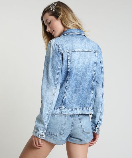 jaqueta jeans feminina juvenil