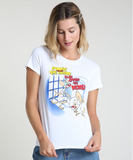 Blusa-Feminina-Pinky-e-Cerebro-Manga-Curta-Decote-Redondo-Branca-9942039-Branco_1
