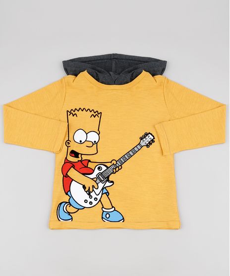 Camiseta-Infantil-Bart-Simpsons-com-Capuz-Manga-Longa-Mostarda-9885109-Mostarda_1