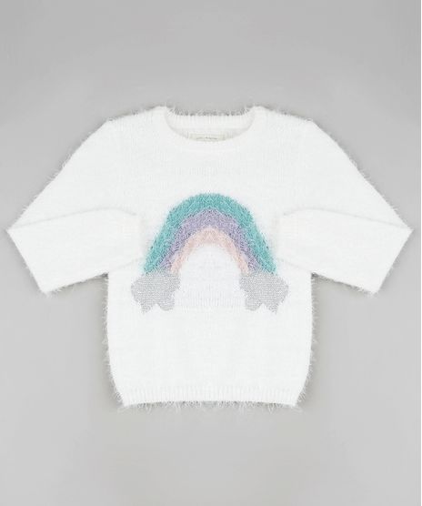 Sueter-Infantil-Arco-Iris-em-Trico-Felpudo--Off-White-9797546-Off_White_1