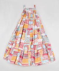 Vestido-Infantil-Longo-Estampado-Patchwork-com-Recortes-Alca-Fina-Multicor-9906181-Multicor_2