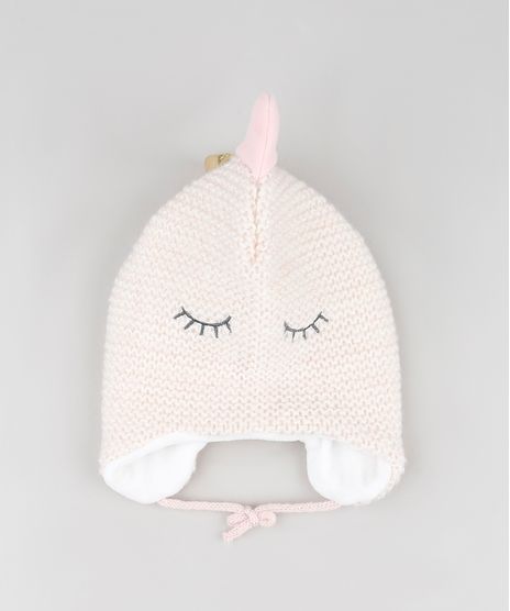 Gorro-Infantil-Dinossauro-em-Trico-Rose-9785166-Rose_1