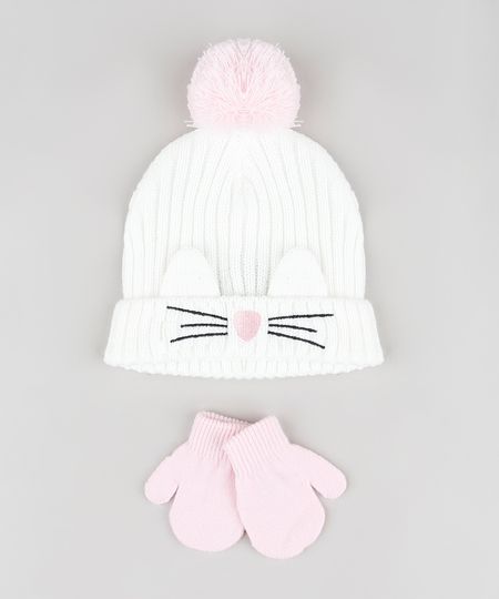 Kit-Infantil-de-Gorro-Gatinho-com-Pompom-e-Orelhas-Branco---Luva-em-Trico-Rosa-Claro-9784981-Rosa_Claro_1 Kit-Infantil-de-Gorro-Gatinho-com-Pompom-e-Orelhas-Branco---Luva-em-Trico-Rosa-Claro-9784981-Rosa_Claro_1