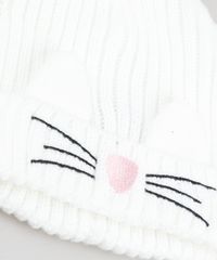 Kit-Infantil-de-Gorro-Gatinho-com-Pompom-e-Orelhas-Branco---Luva-em-Trico-Rosa-Claro-9784981-Rosa_Claro_4
