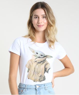 Blusa-Feminina--Baby-Yoda--Manga-Curta-Decote-Redondo-Branca-9914516-Branco_1