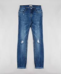 Calca-Jeans-Infantil-Skinny-com-Puidos-Azul-Medio-9928605-Azul_Medio_1