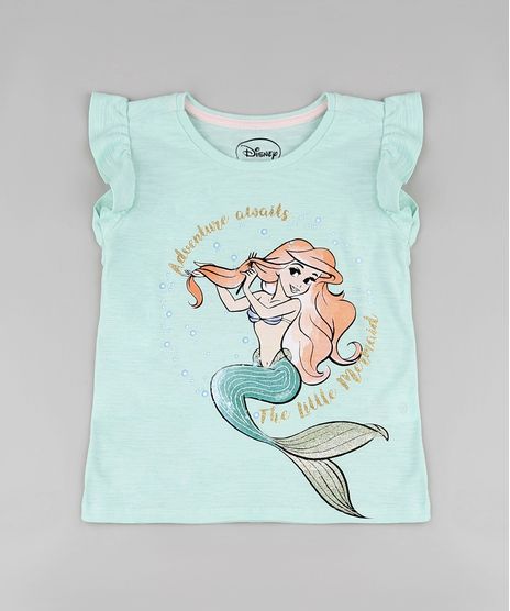 Blusa-Infantil-Pequena-Sereia-Ariel-com-Babados-Manga-Curta-Verde-Claro-9916969-Verde_Claro_1
