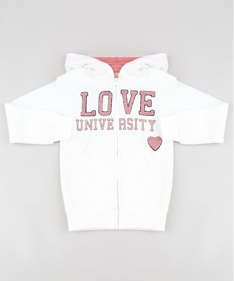 Blusao-Infantil--Love-University--em-Moletom-Felpado-com-Capuz-e-Bolsos-Off-White-9797516-Off_White_1