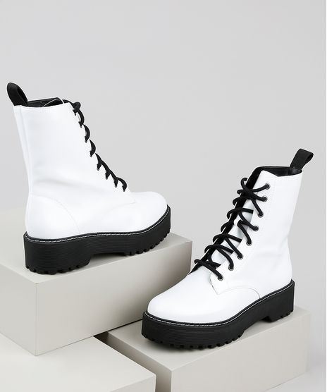 Bota-Coturno-Feminina-Oneself-Cano-Medio-Flatform-Branca-9906524-Branco_1