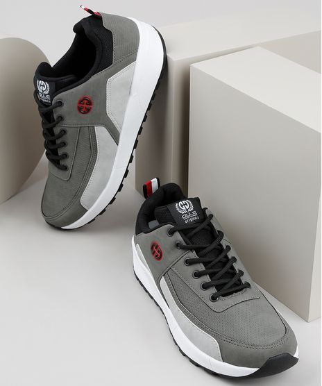 Tenis-Masculino-Ollie-com-Recortes-Chumbo-9924381-Chumbo_1