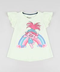 Blusa-Infantil-Trolls-com-Babados-Manga-Curta-Verde-Claro-9892344-Verde_Claro_1