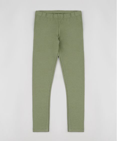 calça legging verde infantil