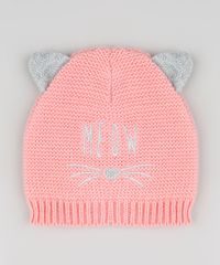Kit-Infantil-de-Gorro--Meow--com-Bordado-e-Orelhas---Luva-em-Trico-Cinza-Mescla-9784989-Cinza_Mescla_2