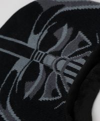 Kit-Infantil-de-Gorro-Darth-Vader-Star-Wars-Preto---Luva-em-Trico-Cinza-Mescla-Escuro-9784920-Cinza_Mescla_Escuro_4