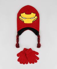 Kit-Infantil-de-Gorro-Homem-de-Ferro---Luva-em-Trico-Vermelha-9784916-Vermelho_1