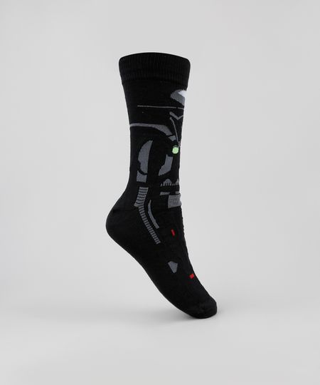 Meia-Masculina-Cano-Alto-Divertida-Darth-Vader-Star-Wars-Estampada-Preta-9900905-Preto_1