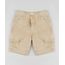 Bermuda-de-Sarja-Infantil-Reta-Cargo-com-Bolsos-Bege-9884056-Bege_1