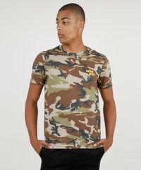 Camiseta-Masculina-Estampada-Camuflado-Manga-Curta-Gola-Careca-Verde-Militar-9869728-Verde_Militar_1