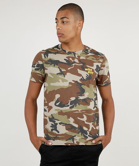Camiseta-Masculina-Estampada-Camuflado-Manga-Curta-Gola-Careca-Verde-Militar-9869728-Verde_Militar_1