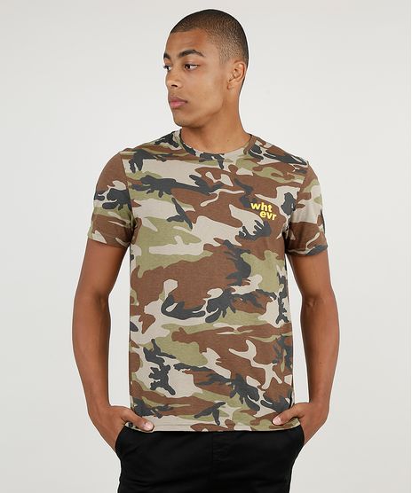 Camiseta-Masculina-Estampada-Camuflado-Manga-Curta-Gola-Careca-Verde-Militar-9869728-Verde_Militar_1